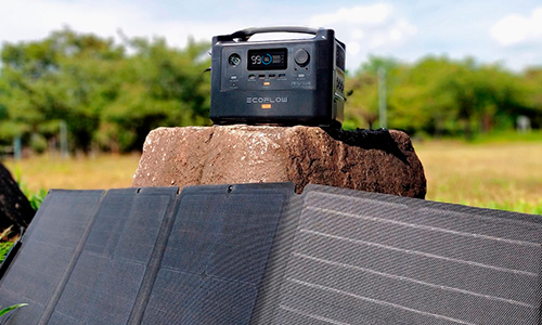 Ecoflow River Pro c солнечными панелями мощностью 110 Вт